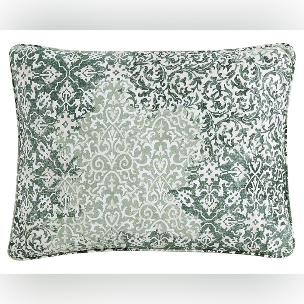 Stone Cottage Abingdon Green Duvet Set Queen New - Picture 7 of 10